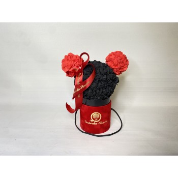 Beauty And The Beast Mickey Black Roses 18cm